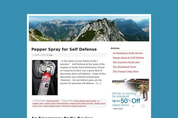 Prose theme site design template sample