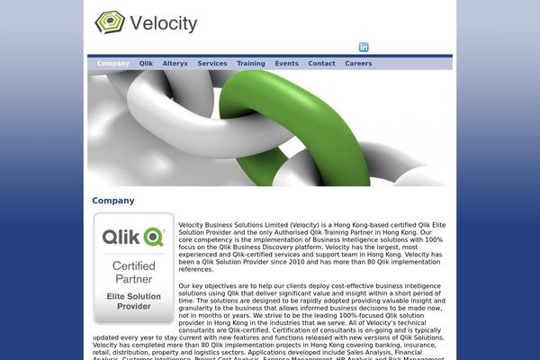 Velocity theme site design template sample
