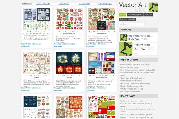 Vector theme site design template sample