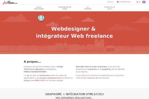 Paris theme site design template sample