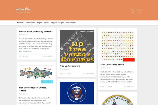 Gridz theme site design template sample