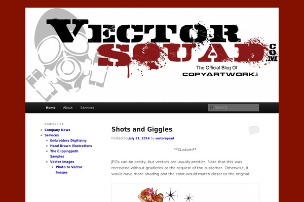 Gridbox theme site design template sample
