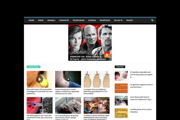 AquaMag theme site design template sample