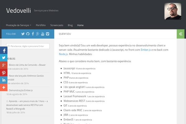 Hueman theme site design template sample