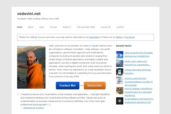 WordPress website example screenshot