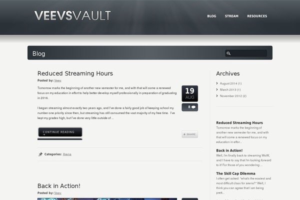 veevsvault.com site used Karma
