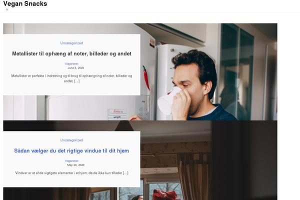 veganandsnacks.dk site used Blogic