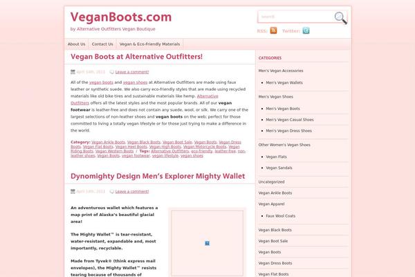inVogue theme site design template sample