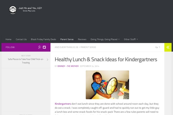 Hueman theme site design template sample