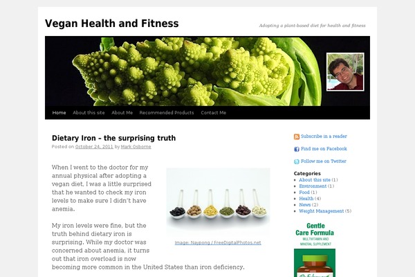 veganhealthandfitness.com site used Vhf