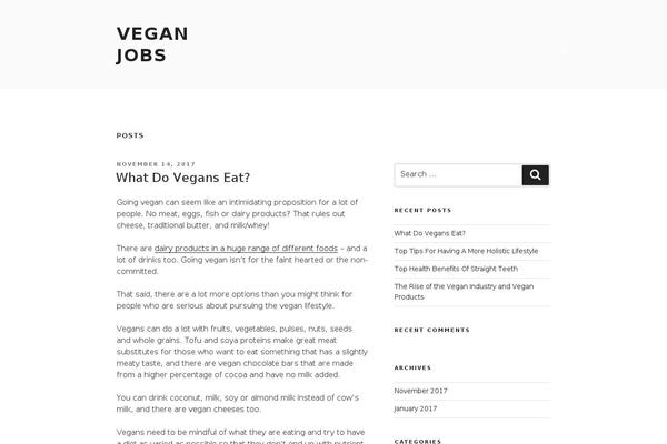 Twenty Seventeen theme site design template sample