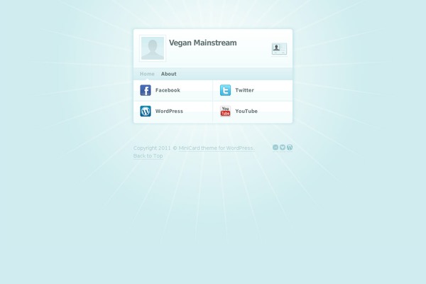 MiniCard theme site design template sample