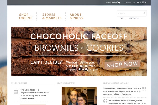 Vegan theme site design template sample