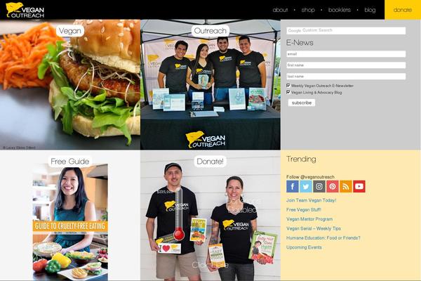 veganoutreach theme websites examples