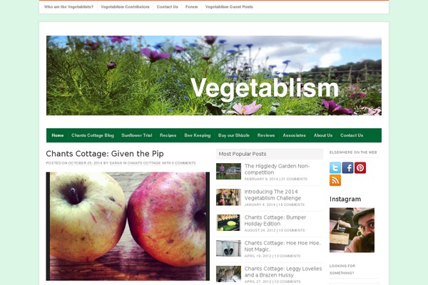 vegetablism.co.uk site used Volt