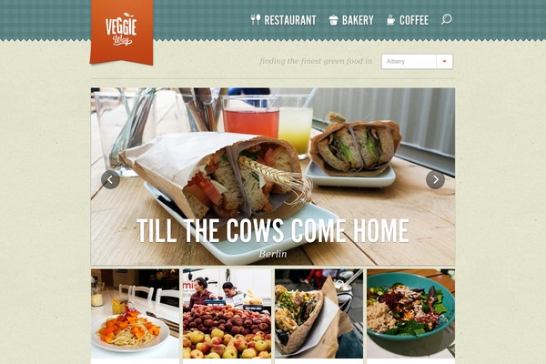 Veggie theme site design template sample