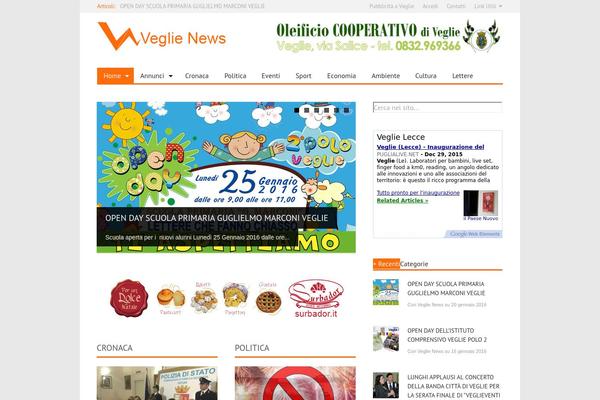 Site using Ditty News Ticker plugin