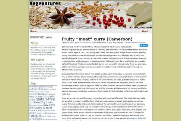 vegventures.com site used Spring-blossom
