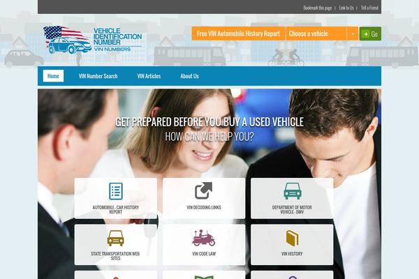 Vin theme site design template sample