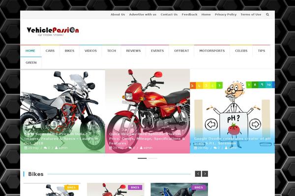 Site using Post Star Rating plugin