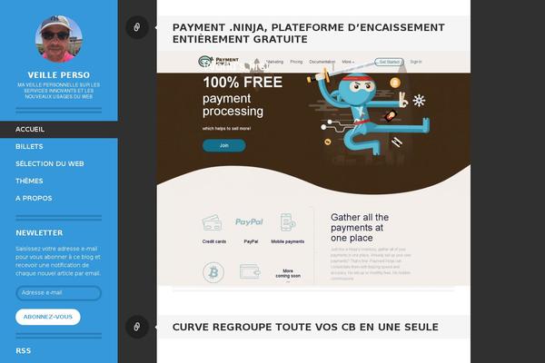 veilleperso.com site used Writr