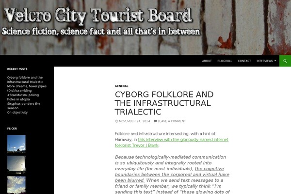Site using Flickr Badges Widget plugin