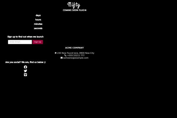 Site using Awesome Weather Widget plugin
