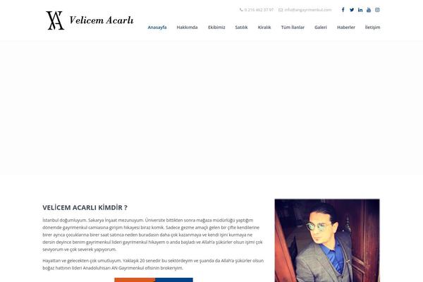 Emlak theme site design template sample