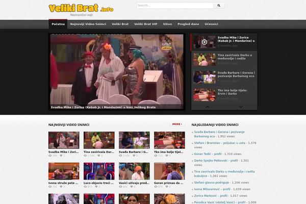 deTube theme site design template sample