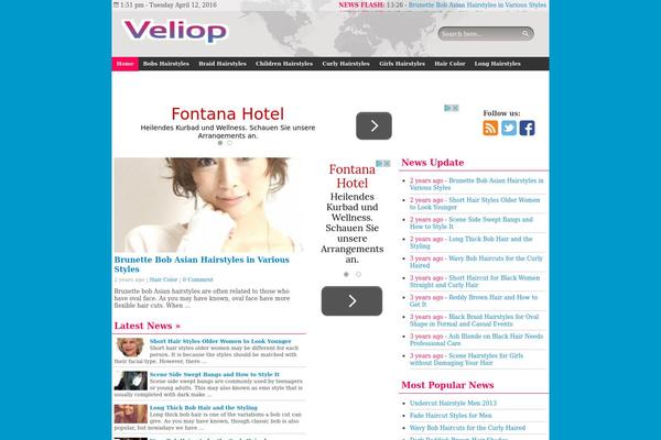 Wp-news theme site design template sample