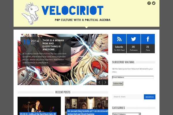 Unicorn theme site design template sample