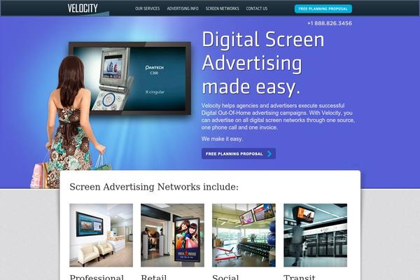 Velocity theme site design template sample