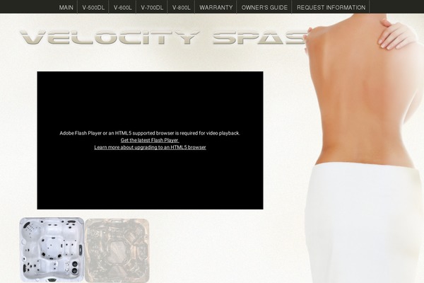 velocityspas.com site used Cal-flame-startex