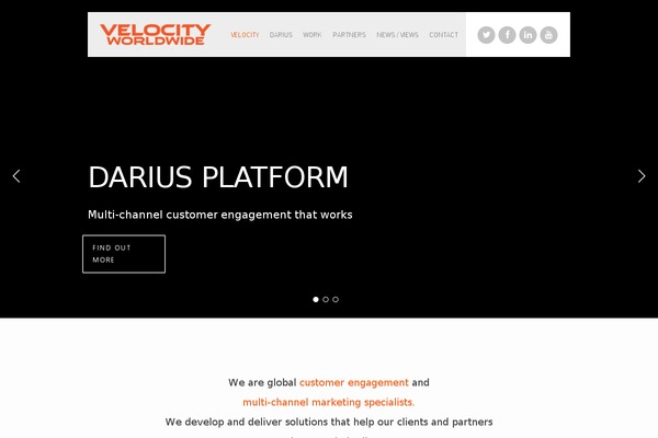 Velocity theme site design template sample