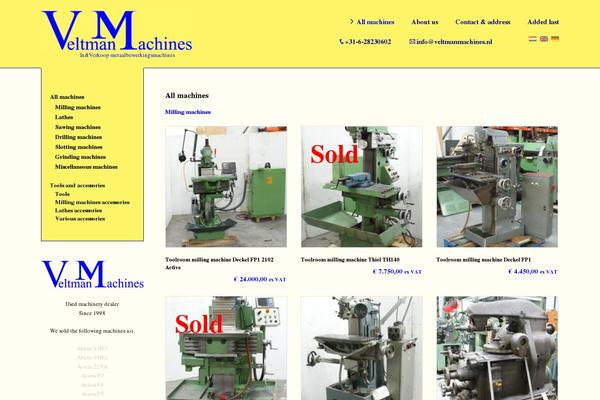 Vellum theme site design template sample