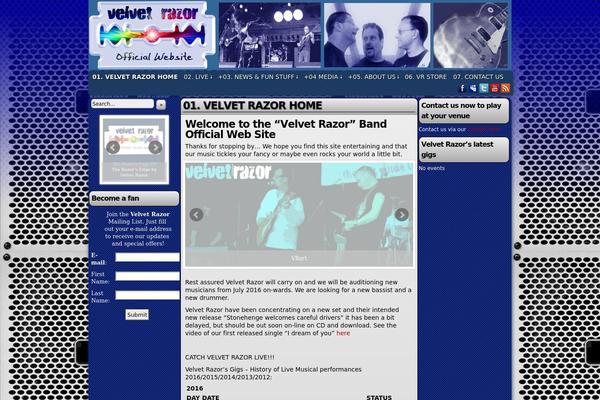 Site using Bizarski Cute Gigs plugin