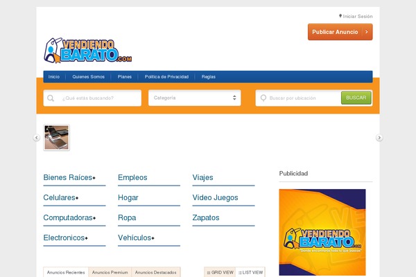vendiendobarato.com site used Classicraft Theme