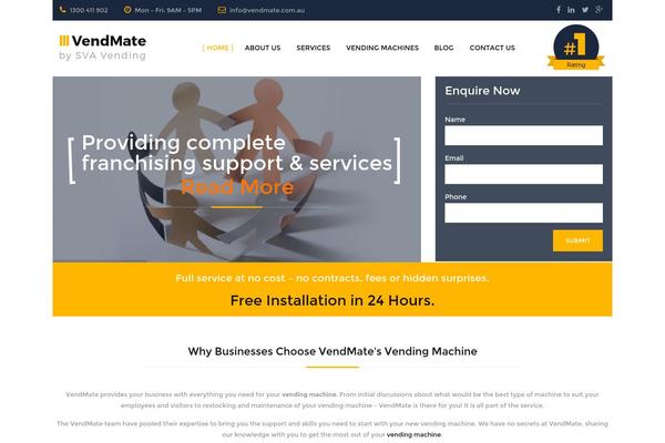 Structure theme site design template sample