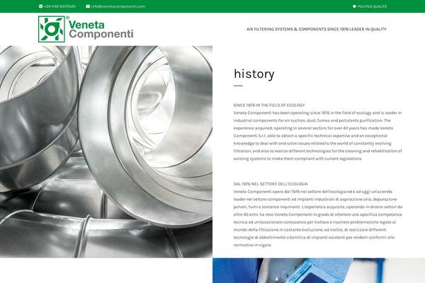 venetacomponenti.com site used Venetacomponenti