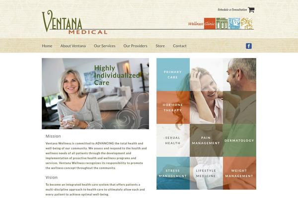 Ventana theme site design template sample