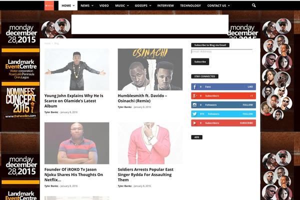 Site using Metro-style-social-widget plugin
