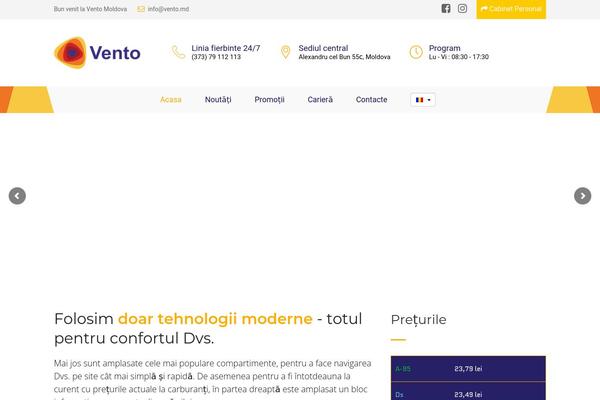 vento-moldova.md site used Vento-theme