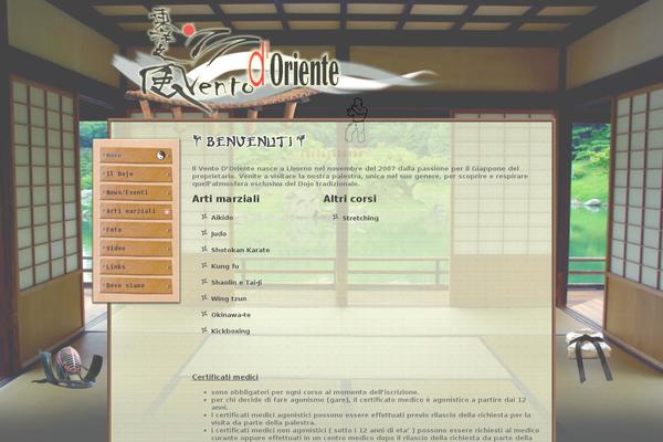 Karate theme site design template sample