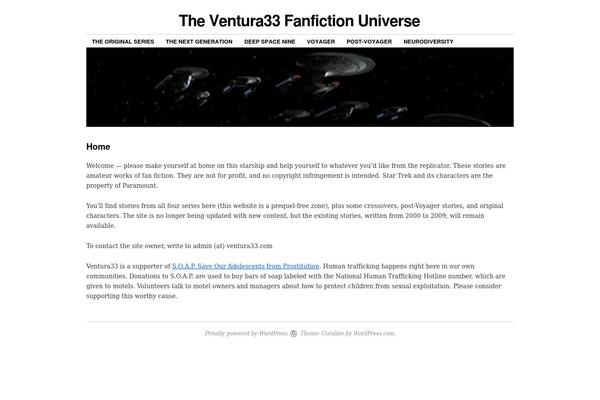 Coraline theme site design template sample