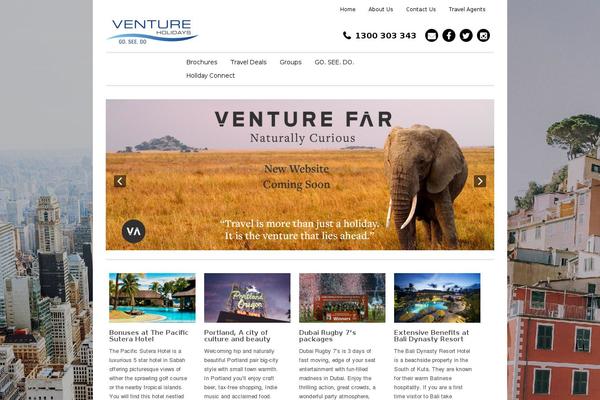 Venture theme site design template sample