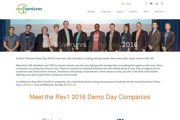 rev1ventures-2015 theme websites examples