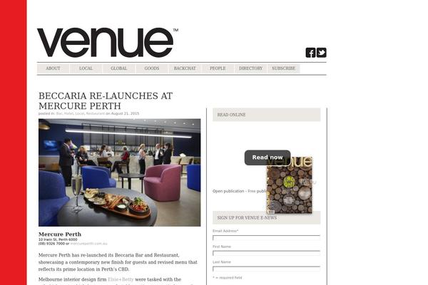 venuemag.com site used Venue