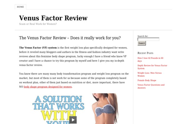 venusfactorrevealed.com site used Thesis