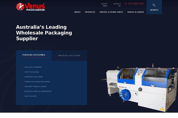venuspack.com.au site used Splashbox_venus