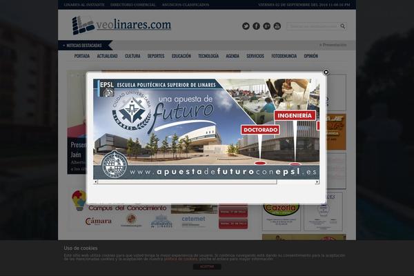 Site using Asesor de Cookies para normativa española plugin